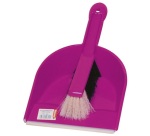 Set pelle balayette - bord caoutchouc intégré - 205 x 350 mm