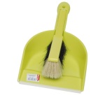 Set pelle balayette - bord caoutchouc intégré - 205 x 350 mm