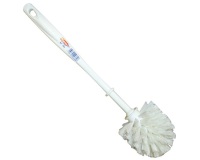 Brosse WC boule - Nylon - PP - ondulé - blanc