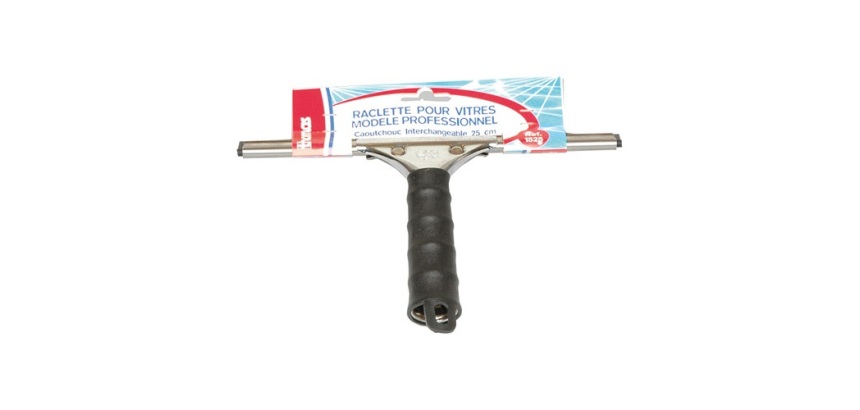 Raclette vitres 25cm inox interchangeable