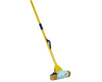 Balai lave-sol en métal avec éponge + manche