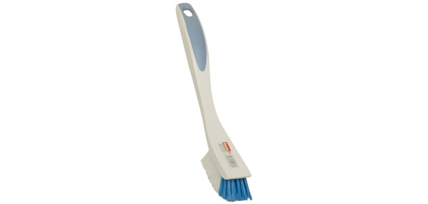 Brosse vaisselle - Ergotouch - nylon PP-blanc - tête renforcée