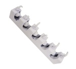 Accroche balais 5 encoches + 6 crochets