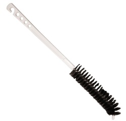 Goupillon radiateur - courbé - 46 cm - D : 4.5 cm- synthétique noir