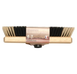 Balai droit - balayage fin - soies de Chine noires - moustache soie de chin