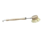 Brosse vaisselle - bois - ronde - fibre naturelle végétale tampico