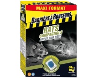Appât pâte - rats et campagnols -  680 g - 68 sachets de 10 g