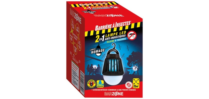 Lampe LED nomade - 2 en 1 - anti-moustiques