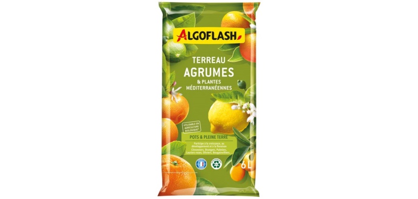 Terreau agrumes et plantes méditerranéennes  - 6 L