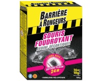 Appât céréales -  souris foudroyant  - avoine décortiquée - 160 g - 16 sach