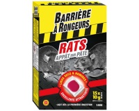 Appât sur pâte - rats - 150 g - 15 sachets de 10 g