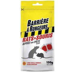 Appât pâte - rats et souris - 150 g - étui de 10 sachets de 15 g