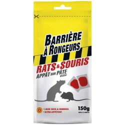 Appât pâte - rats et souris - 150 g - étui de 10 sachets de 15 g