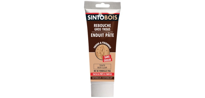 Rebouche - gros trous et fissures - dans le bois clair - tube - 330 gr