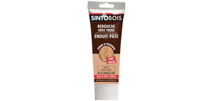 Rebouche - gros trous et fissures - dans le bois clair - tube - 330 gr