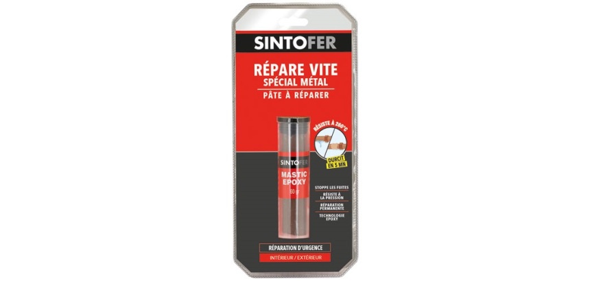 Sintofer repare vite mastic époxy spécial métal 60g