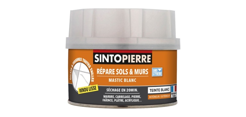 Sintopierre répare sols et murs 280g blanc