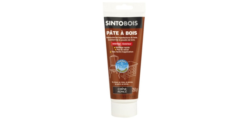 Pâte à bois à l'eau - chêne foncé - 250 g