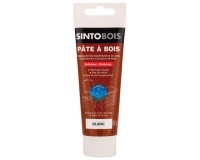 Pâte à bois - Rebouche imperfections - blanc - tube - 80 g
