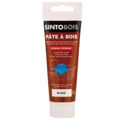 Pâte à bois - Rebouche imperfections - blanc - tube - 80 g