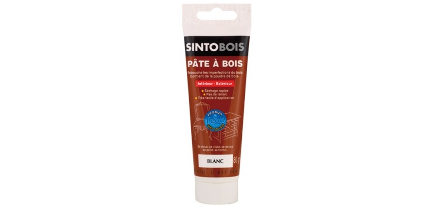 Pâte à bois - Rebouche imperfections - blanc - tube - 80 g