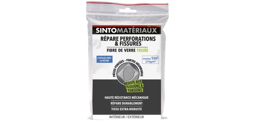 Tissu de reparation 270gr fibre de verre tissee rowing 1m