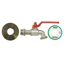 Kit adaptateur de cuve 1000 L - D60 avec robinet 1/4 de tour entrée 20x27