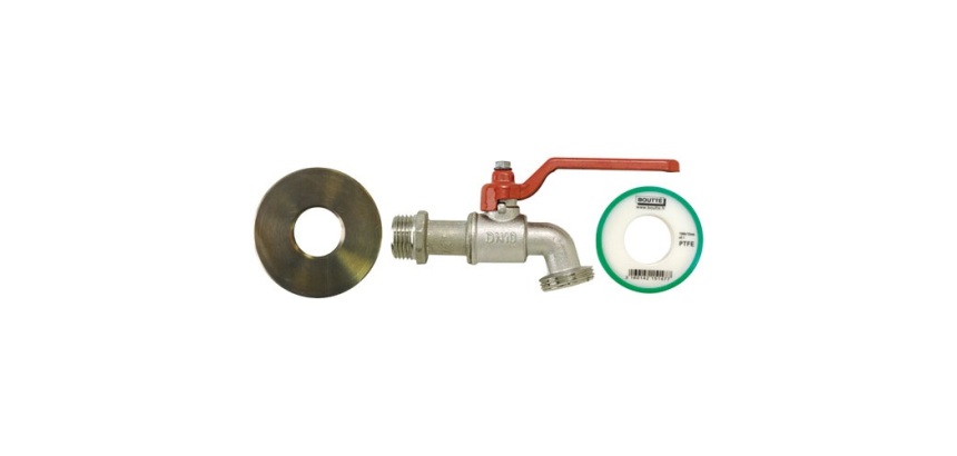 Kit adaptateur de cuve 1000 L - D60 avec robinet 1/4 de tour entrée 20x27