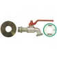 Kit adaptateur de cuve 1000 L - D60 avec robinet 1/4 de tour entrée 20x27