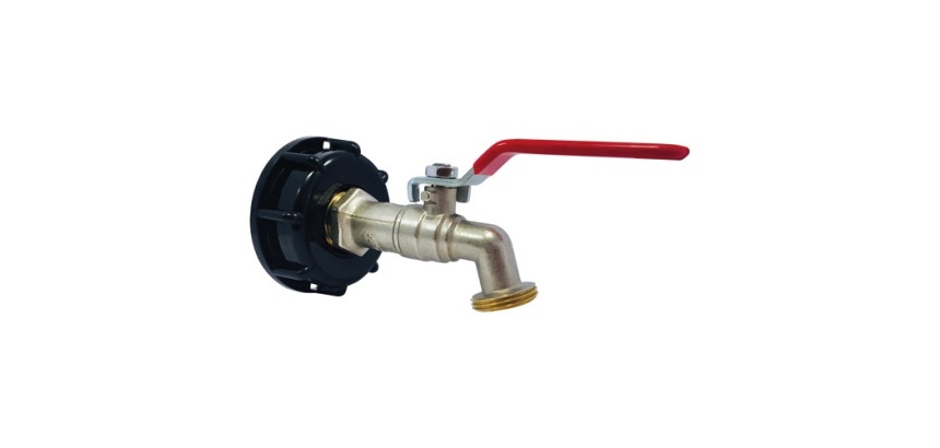 Kit adaptateur plastique de cuve 1000 L - D60 -  sortie Femelle 20x27 (3/4"