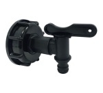 Kit adaptateur plastique de cuve 1000 L avec robinet plastique nez rapide -