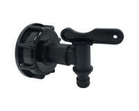 Kit adaptateur plastique de cuve 1000 L avec robinet plastique nez rapide -