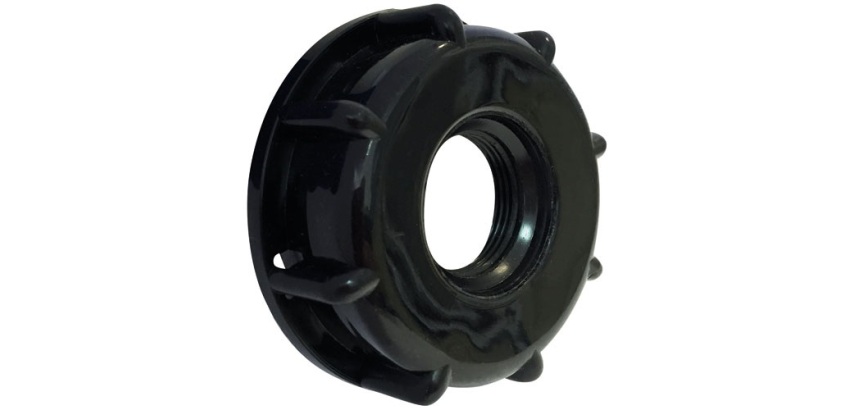 Adaptateur plastique de cuve 1000 L - D60 - sortie Femelle 20x27 (3/4") - p