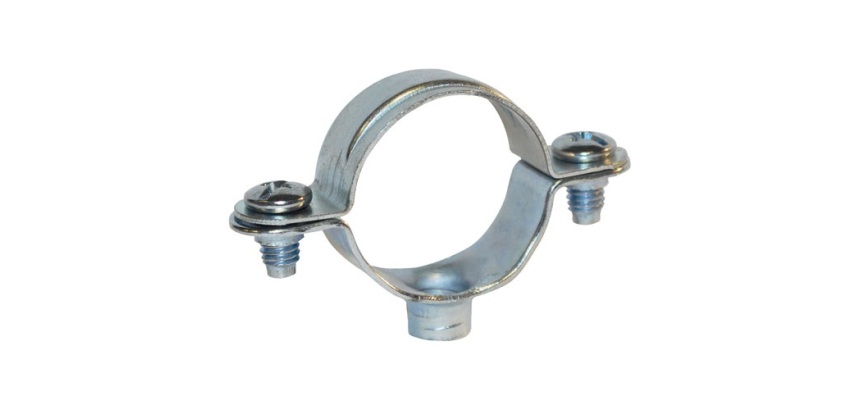 Collier de fixation - simple - pour tube de D16 - acier