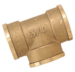 Té femelle 130 - 12x17 (3/8") - laiton - vrac
