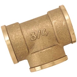 Té femelle 130 - 12x17 (3/8") - laiton - vrac