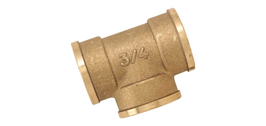 Té femelle 130 - 12x17 (3/8") - laiton - vrac