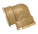 Coude femelle 90 - 12x17 (3/8") - laiton