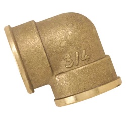 Coude femelle 90 - 12x17 (3/8") - laiton