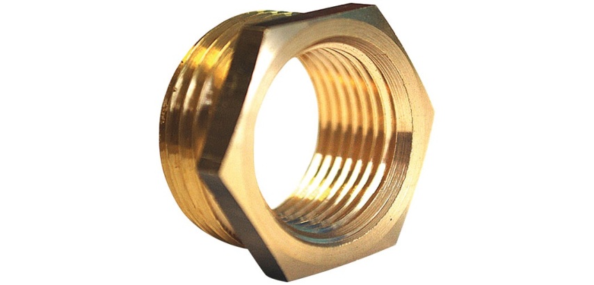 Réduction 6 pans sans butée - Mâle 20x27 (3/4") - Femelle 15x21 (1/2") - la