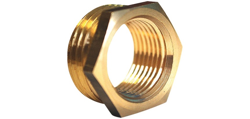 Réduction 6 pans sans butée - Mâle 20x27 (3/4") - Femelle 15x21 (1/2") - la