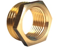 Réduction 6 pans sans butée - Mâle 15x21 (1/2") - Femelle 12x17 (3/8")  - l