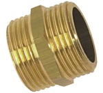 Mamelon double mâle égal 280 - 20x27  (3/4") - laiton