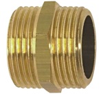 Mamelon double mâle égal 280 - 26x34 (1") - laiton