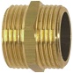 Mamelon double mâle égal 280 - 26x34 (1") - laiton