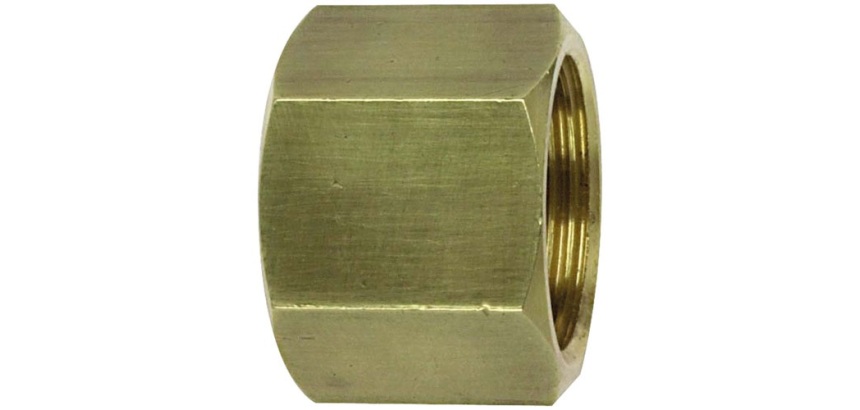 Manchon double femelle égal 270 AB avec butée - 15x21 (1/2") - laiton