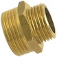 Mamelon double mâle réduit  - 12x17 (3/8") - 15x21 (1/2") - laiton