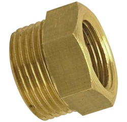 Mamelon mâle-femelle réduit 243 sans butée - Mâle 15x21 (1/2") - Femelle 12