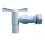 Robinet de cuve plastique nez rapide intégré - mâle 20x27-(3/4") - PEHD - b