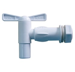 Robinet de cuve plastique nez rapide intégré - mâle 20x27-(3/4") - PEHD - b